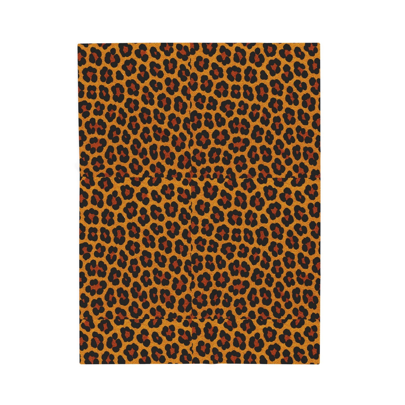 Leopard Print Velveteen Plush Blanket | Animal Print Cozy Throw - Image 9
