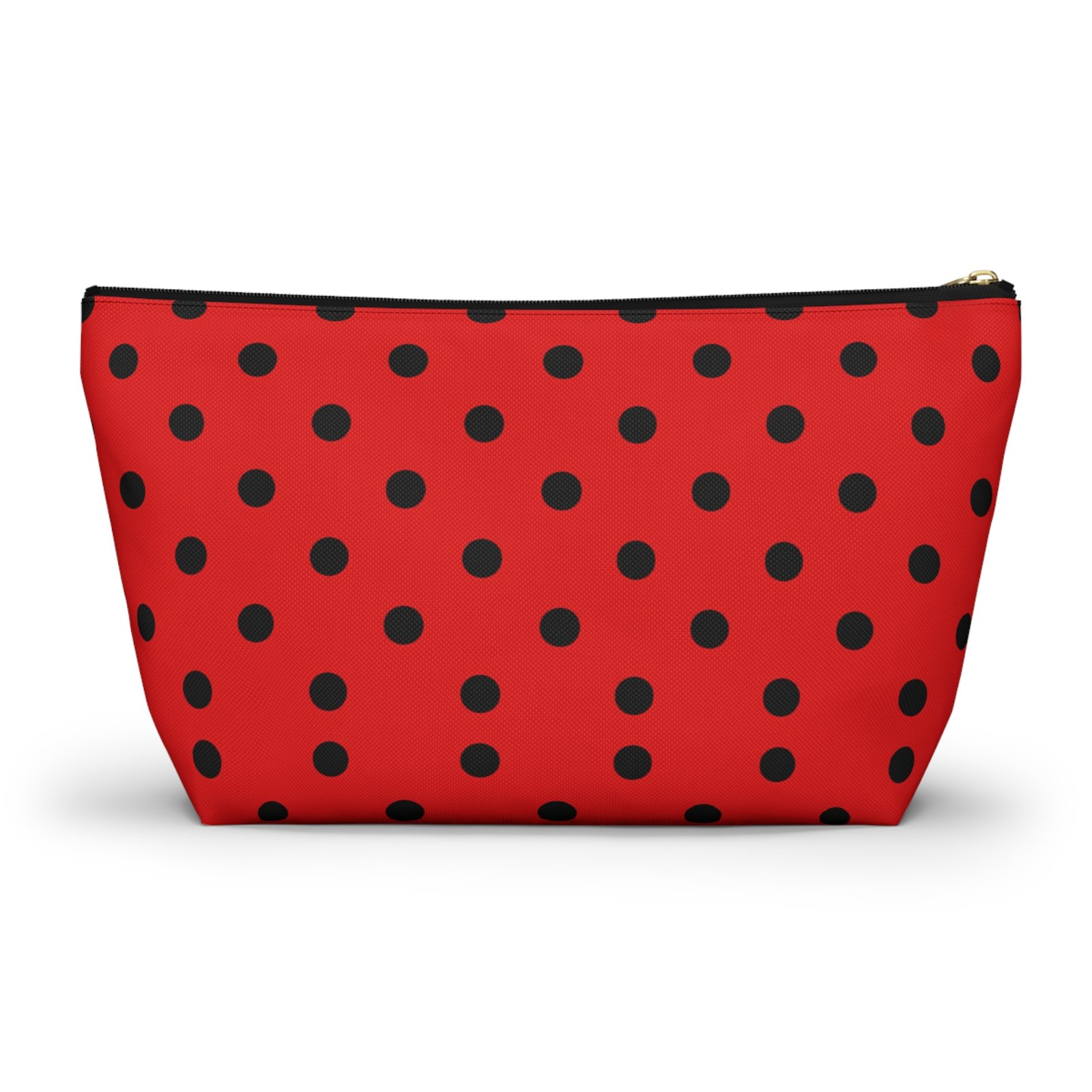 Red Black Polka Dot Accessory Pouch - Image 2
