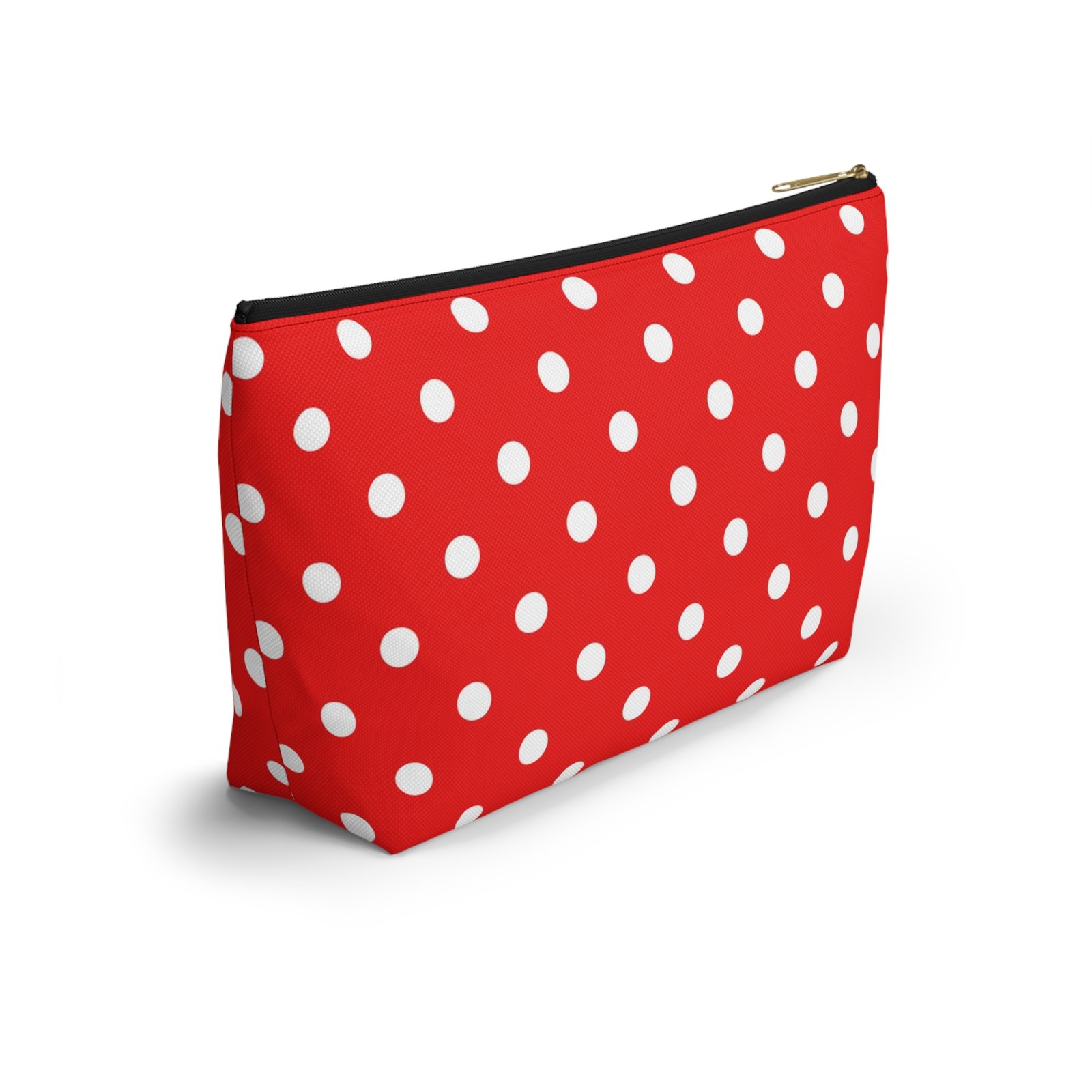 Red White Polka Dot Accessory Pouch - Image 4