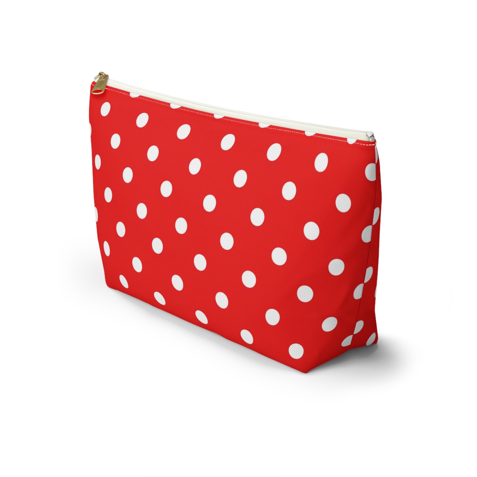 Red White Polka Dot Accessory Pouch - Image 9
