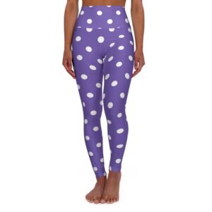 Purple White Polka Dot Purple Leggings