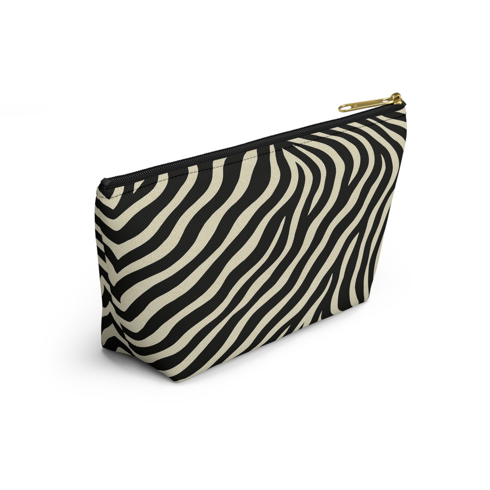 Zebra Print Accessory Pouch | T-Bottom Makeup Bag - Image 16