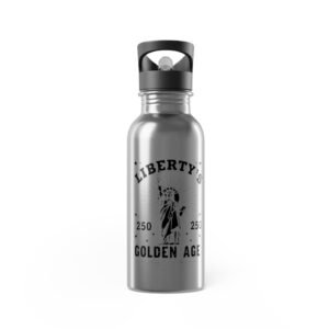 Liberty Golden Age Statue of Liberty Illustration Stainless Steel Water Bottle