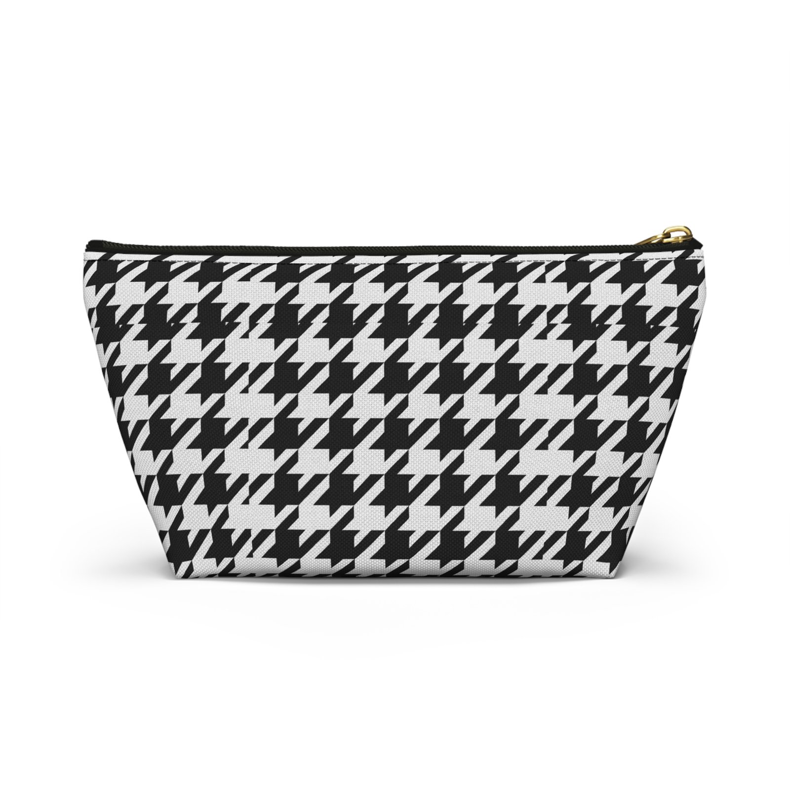 Black and White Houndstooth Accessory Pouch - Image 14