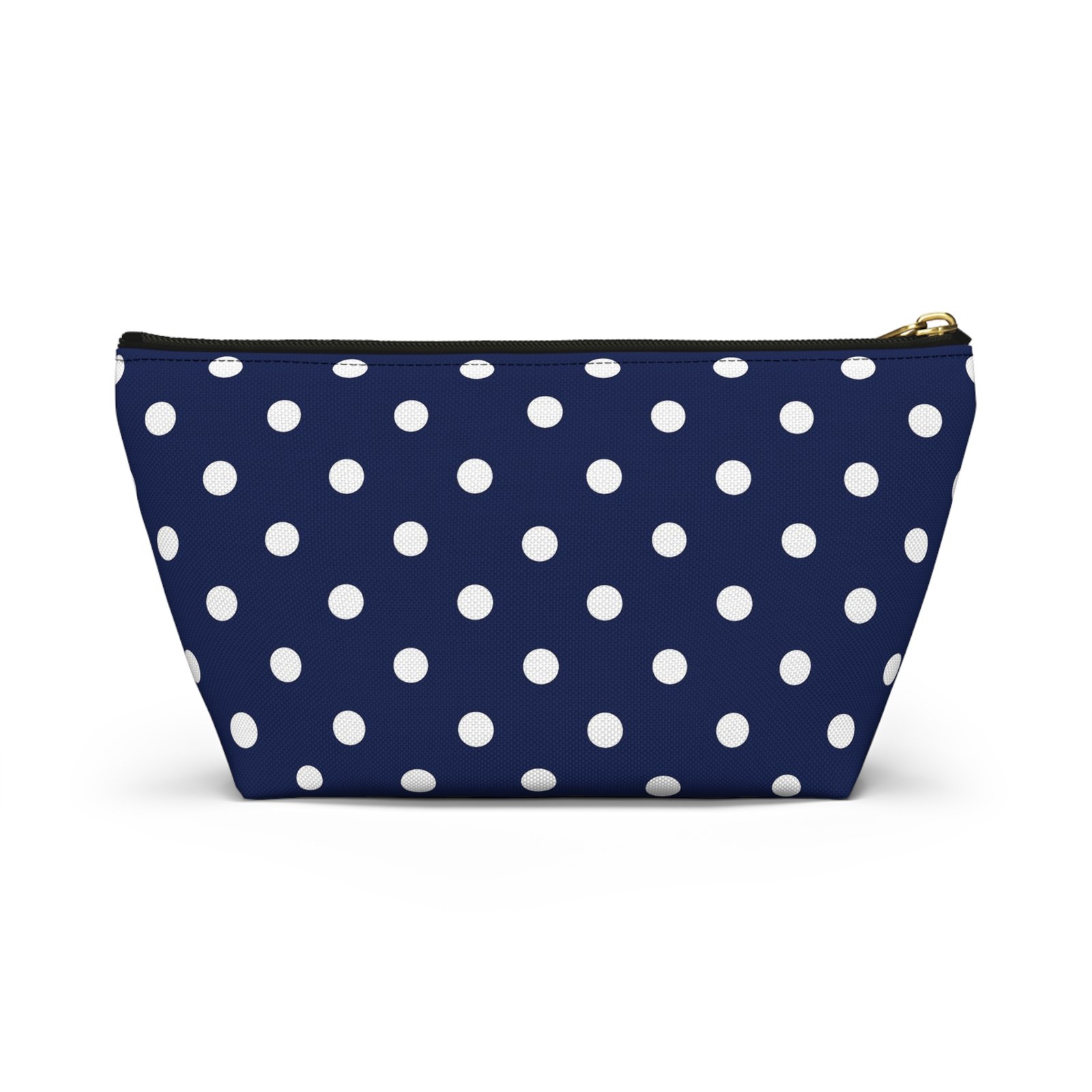 Navy White Polka Dot Accessory Pouch | Makeup Bag - Image 14