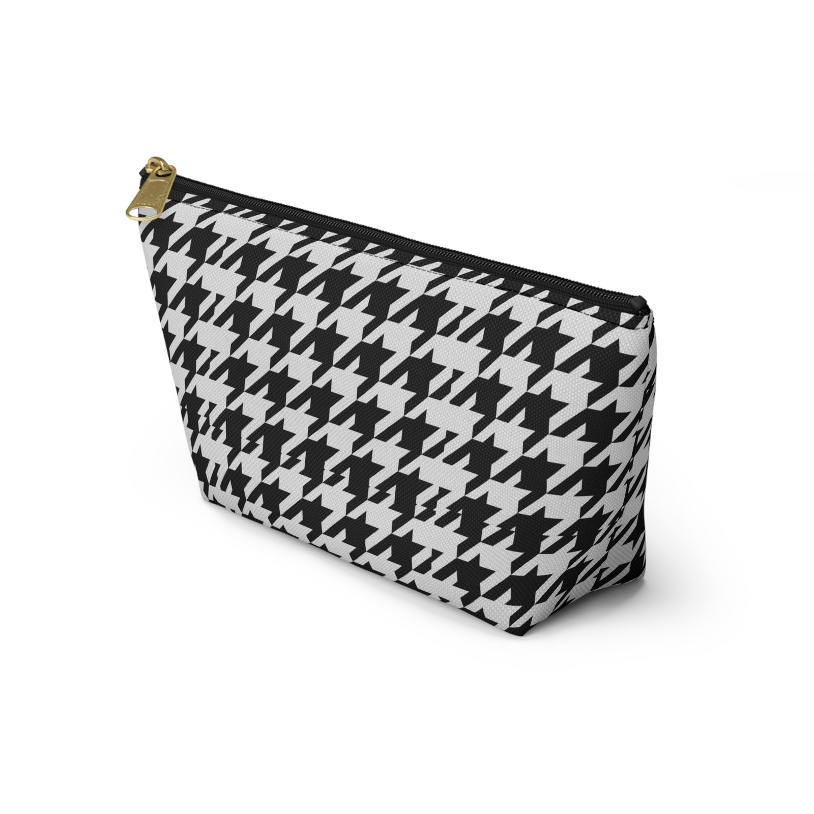 Black and White Houndstooth Accessory Pouch - Image 15