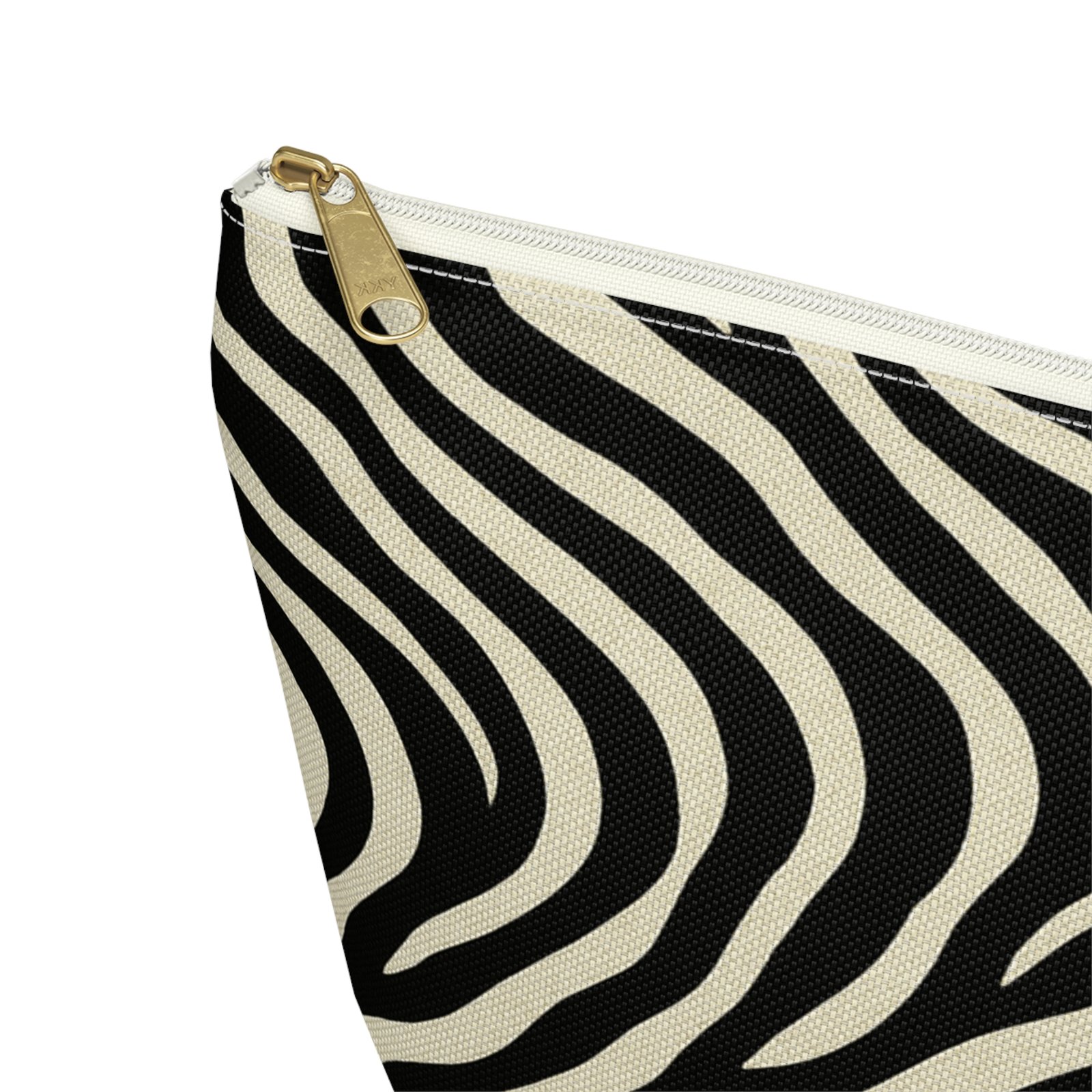 Zebra Print Accessory Pouch | T-Bottom Makeup Bag - Image 12