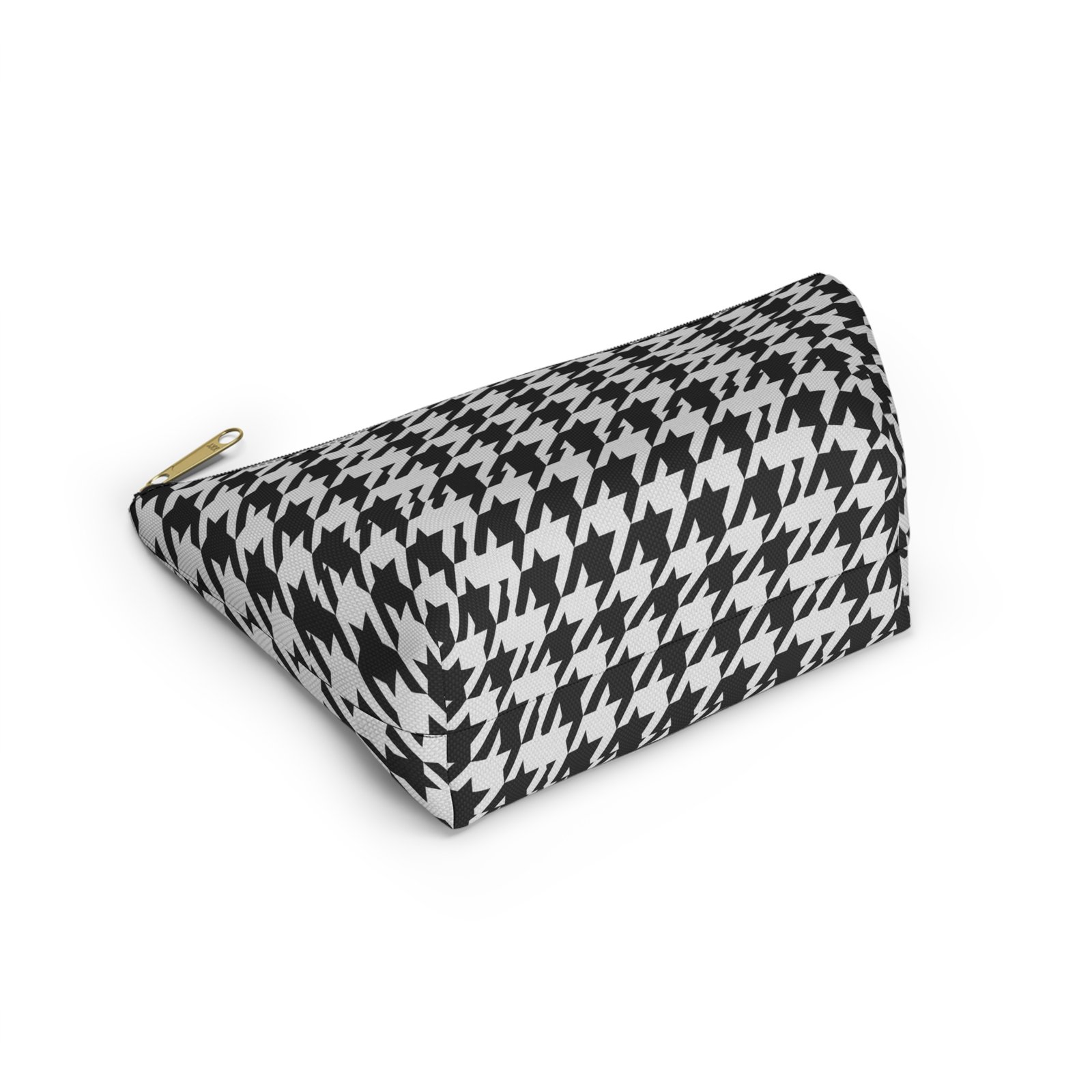 Black and White Houndstooth Accessory Pouch - Image 17