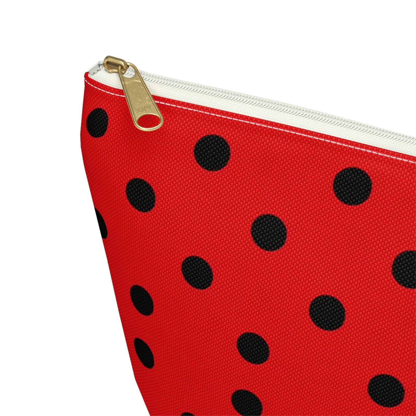 Red Black Polka Dot Accessory Pouch - Image 12