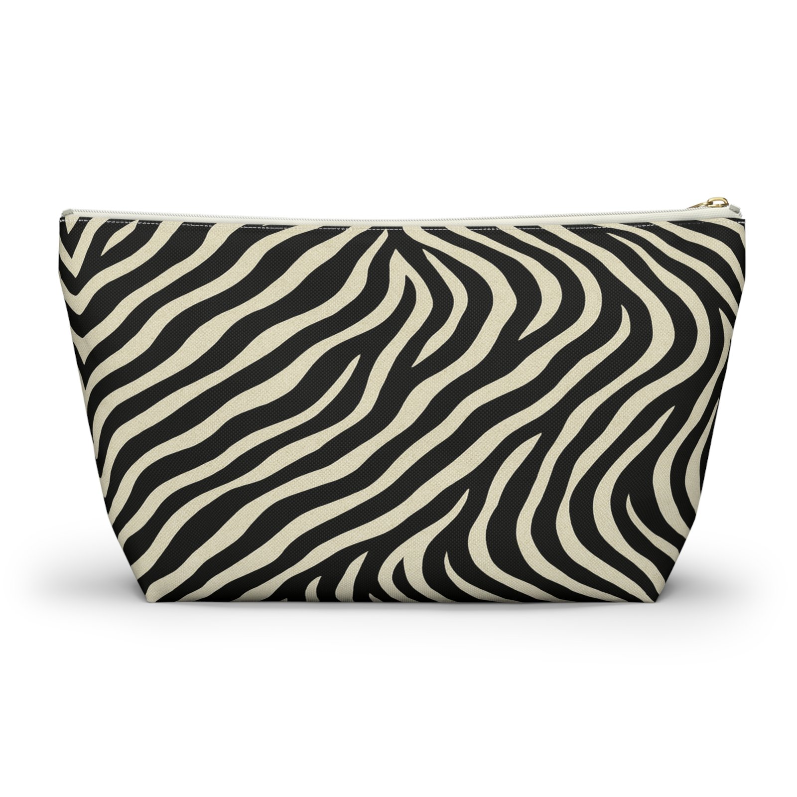 Zebra Print Accessory Pouch | T-Bottom Makeup Bag - Image 8