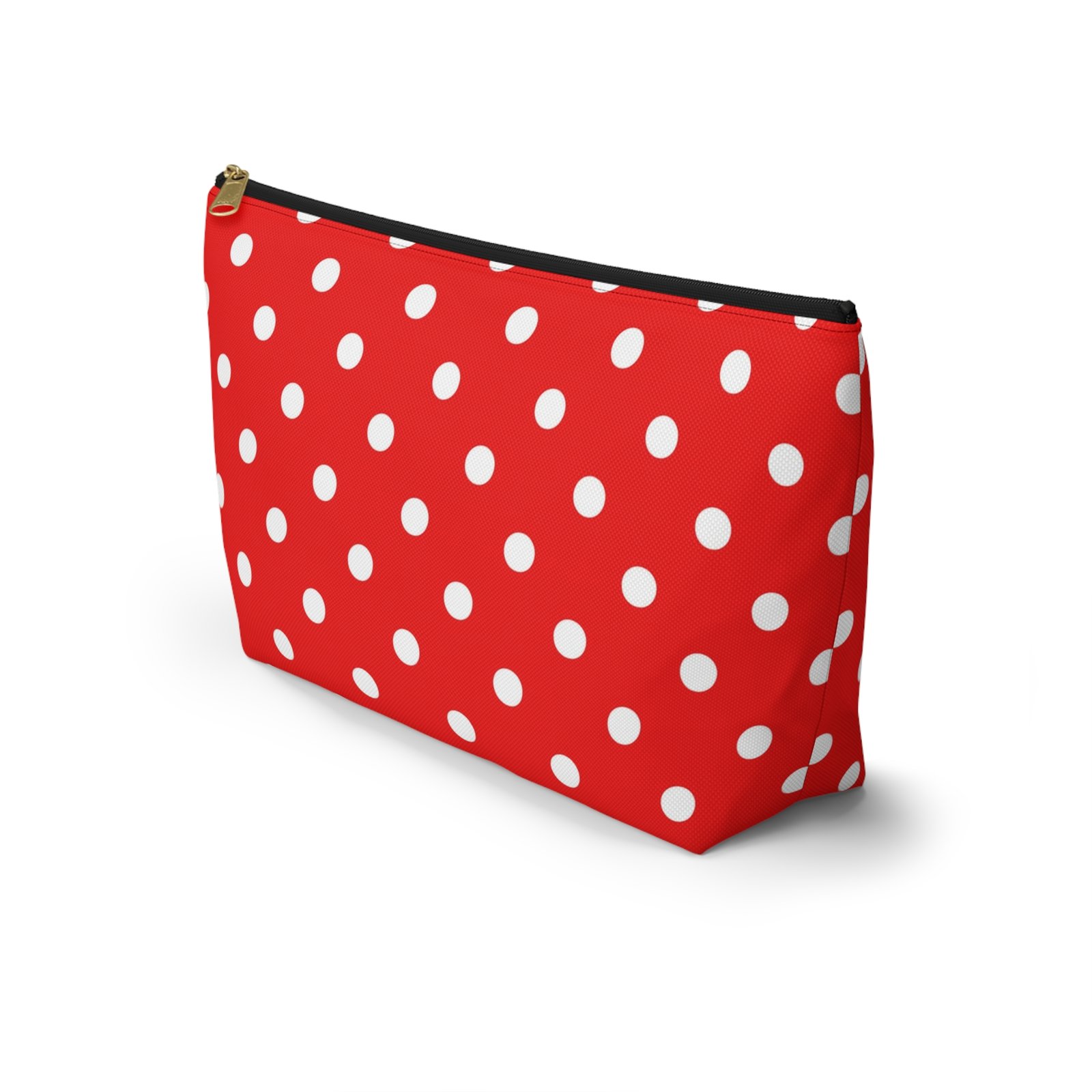 Red White Polka Dot Accessory Pouch - Image 3
