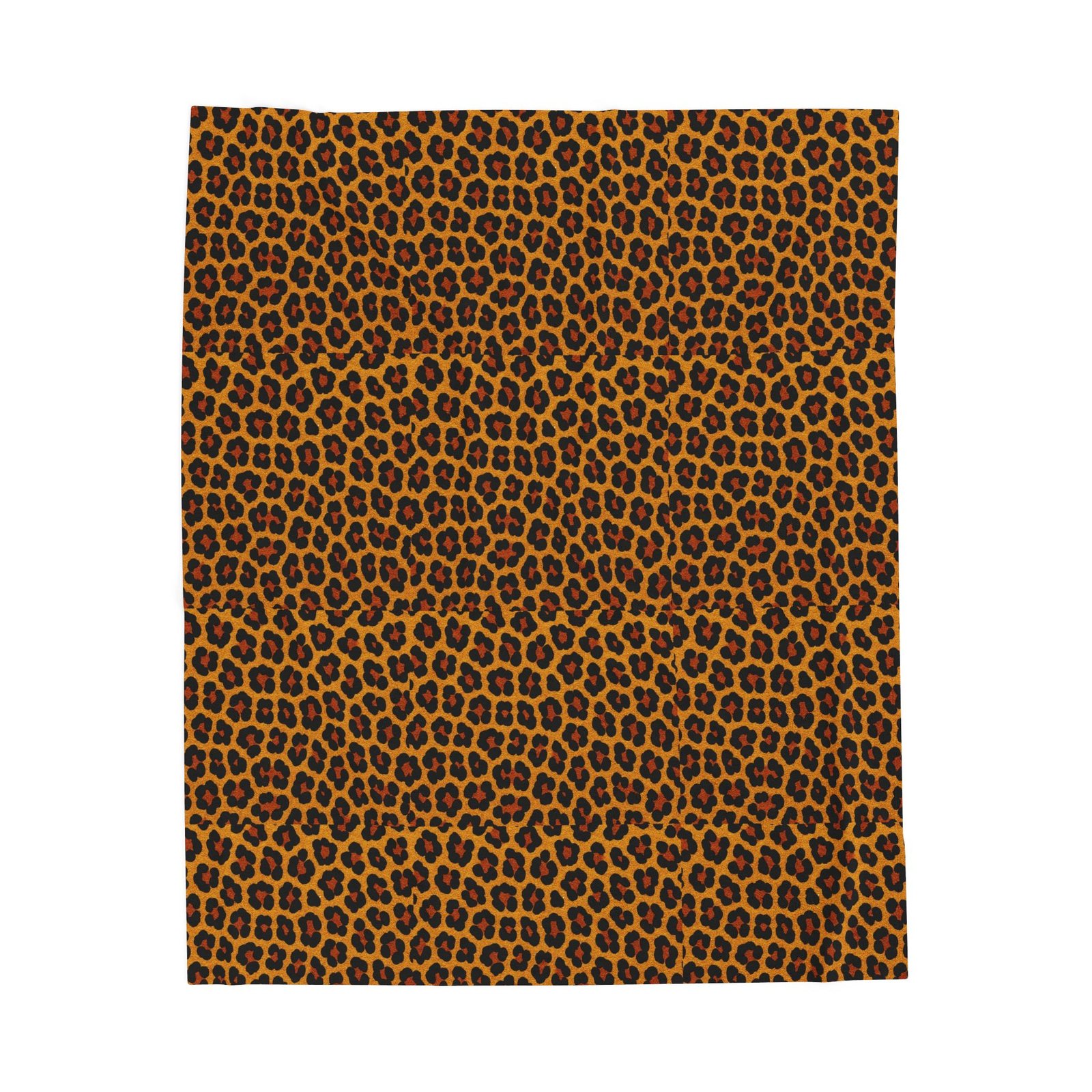 Leopard Print Velveteen Plush Blanket | Animal Print Cozy Throw - Image 5