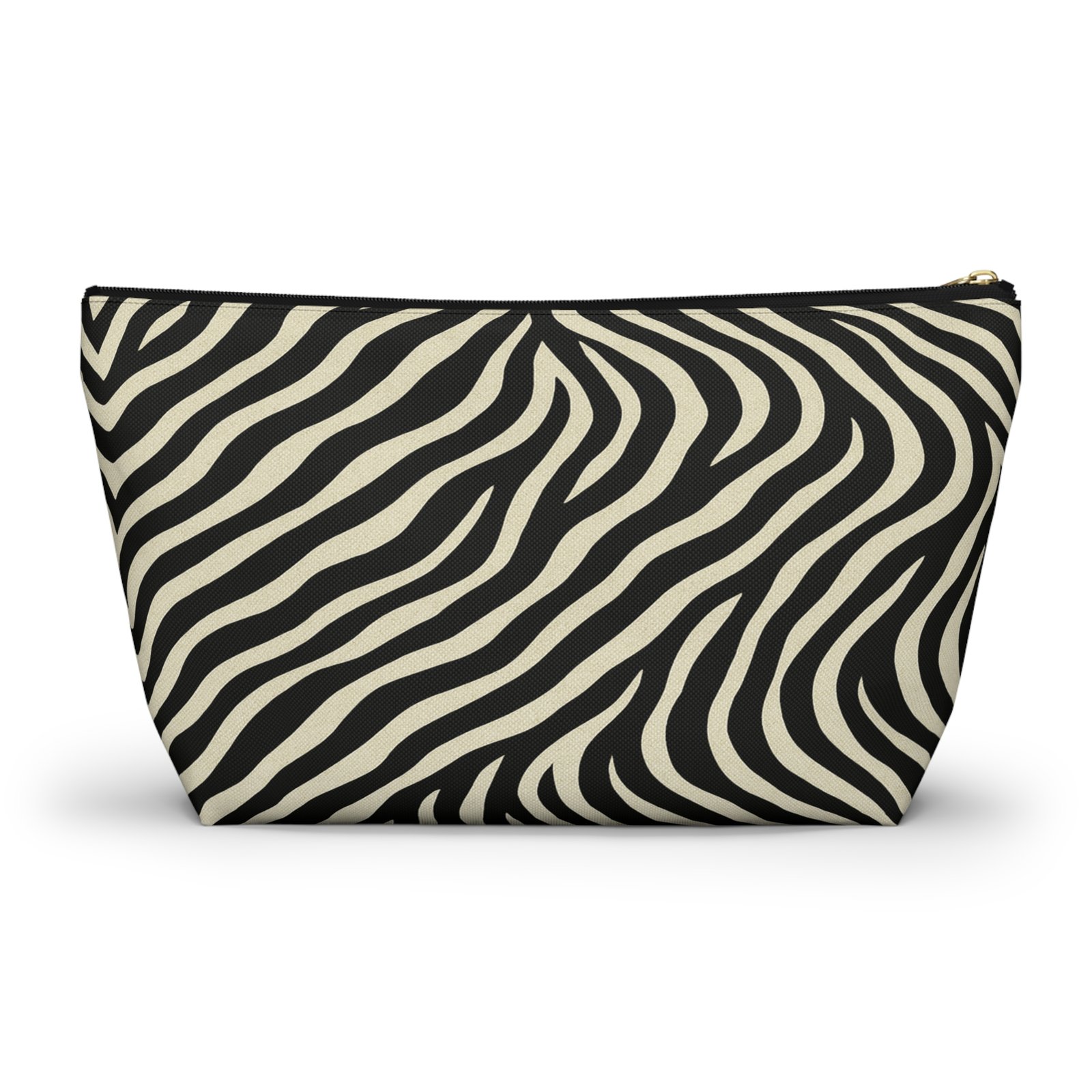 Zebra Print Accessory Pouch | T-Bottom Makeup Bag - Image 2