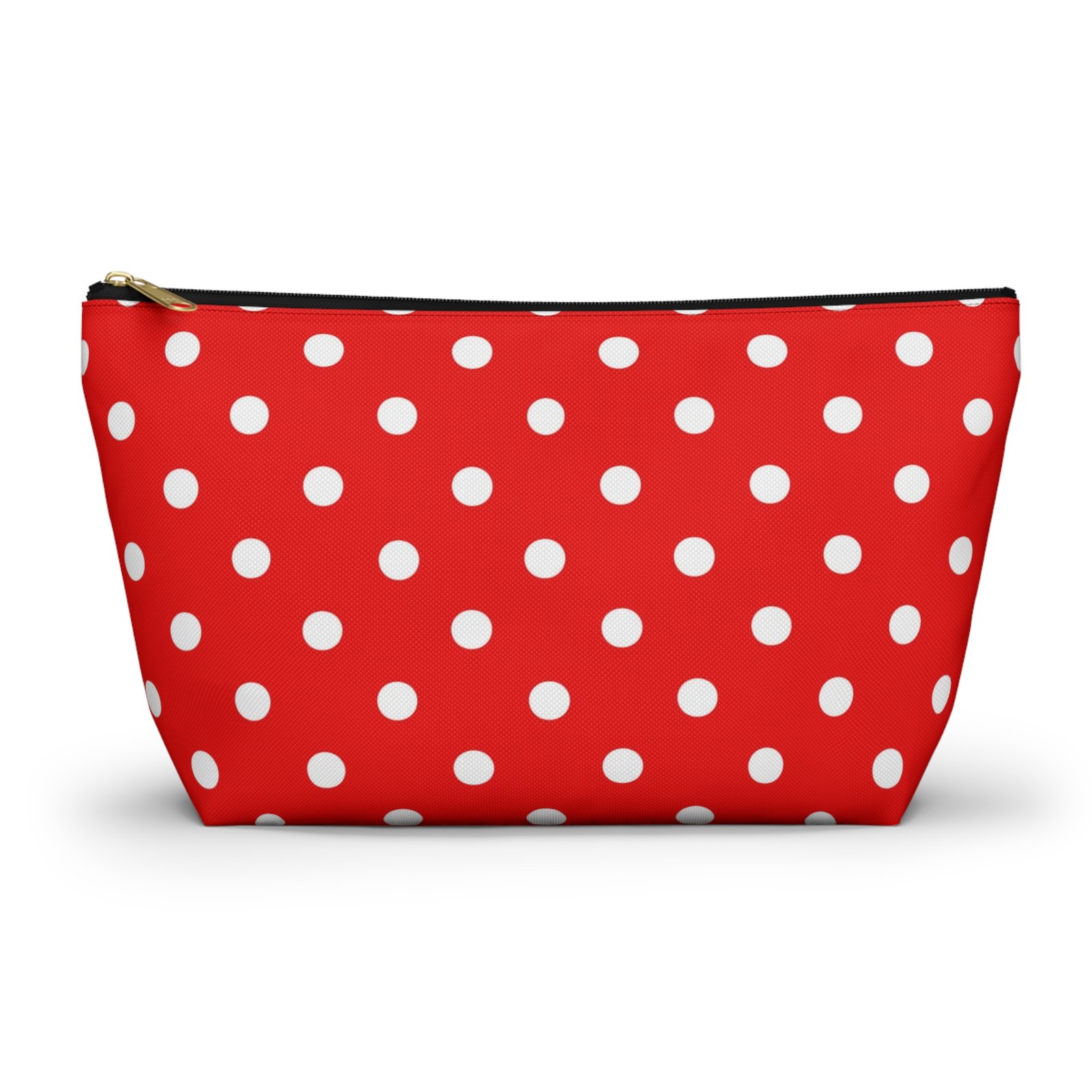 Red White Polka Dot Accessory Pouch