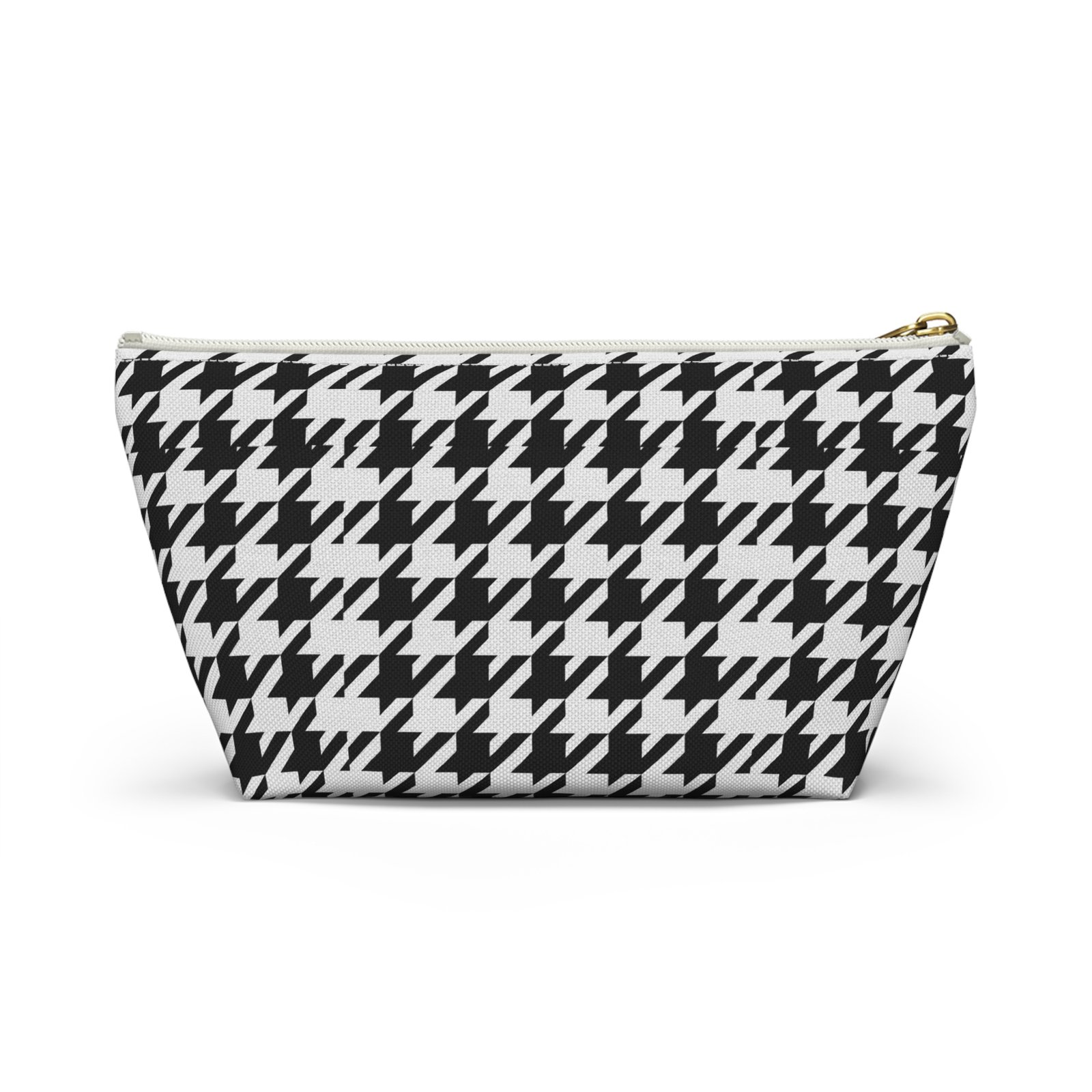 Black and White Houndstooth Accessory Pouch - Image 20