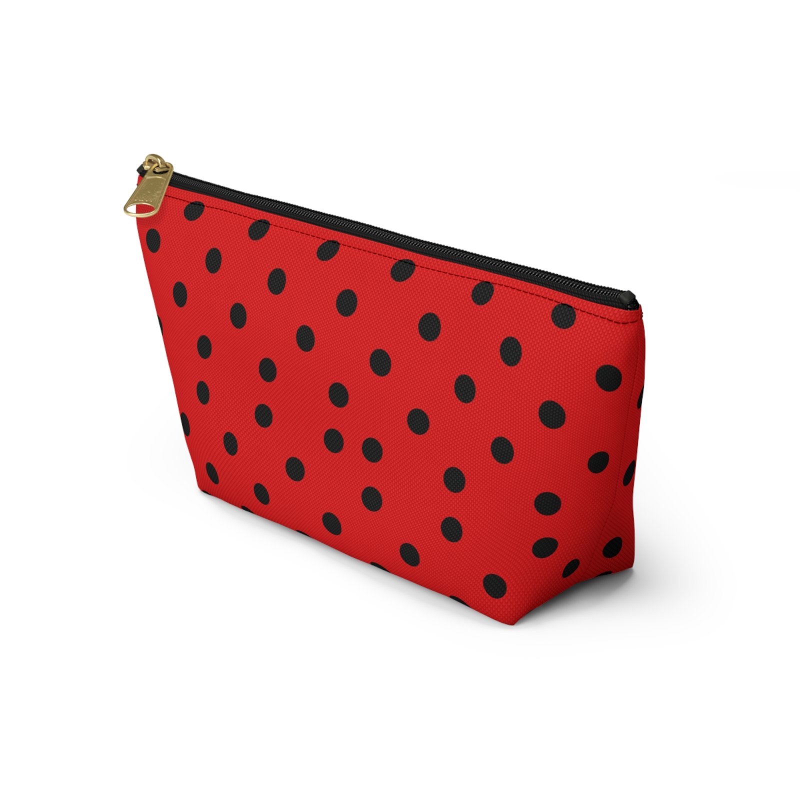 Red Black Polka Dot Accessory Pouch - Image 15
