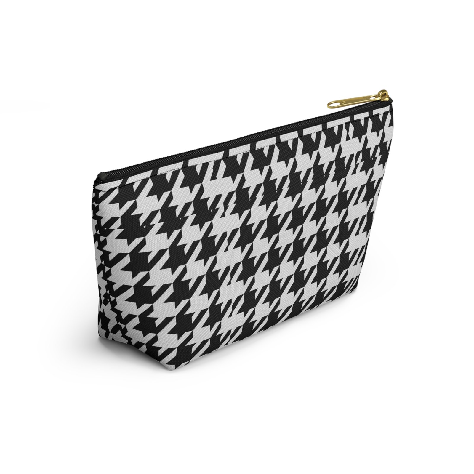 Black and White Houndstooth Accessory Pouch - Image 16