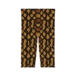 Snake Skin Capri Leggings | All-Over Print SnakeSkin Pattern