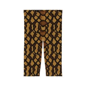 Snake Skin Capri Leggings | All-Over Print SnakeSkin Pattern