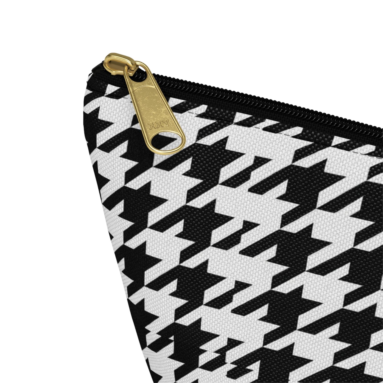 Black and White Houndstooth Accessory Pouch - Image 18