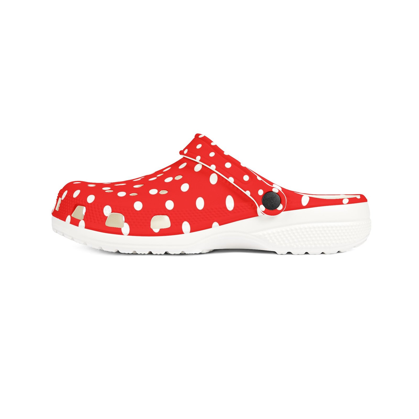 Red & White Polka Dot EVA Foam Clogs - Image 13
