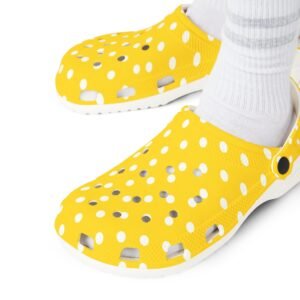Yellow Polka Dot EVA Foam Clogs