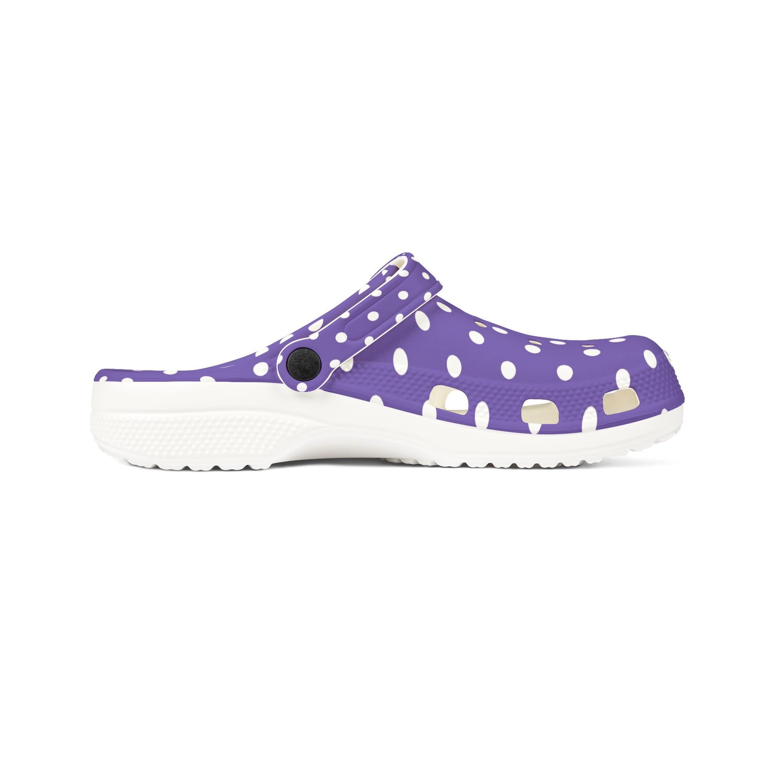 Purple Polka Dot EVA Foam Clogs - Image 12