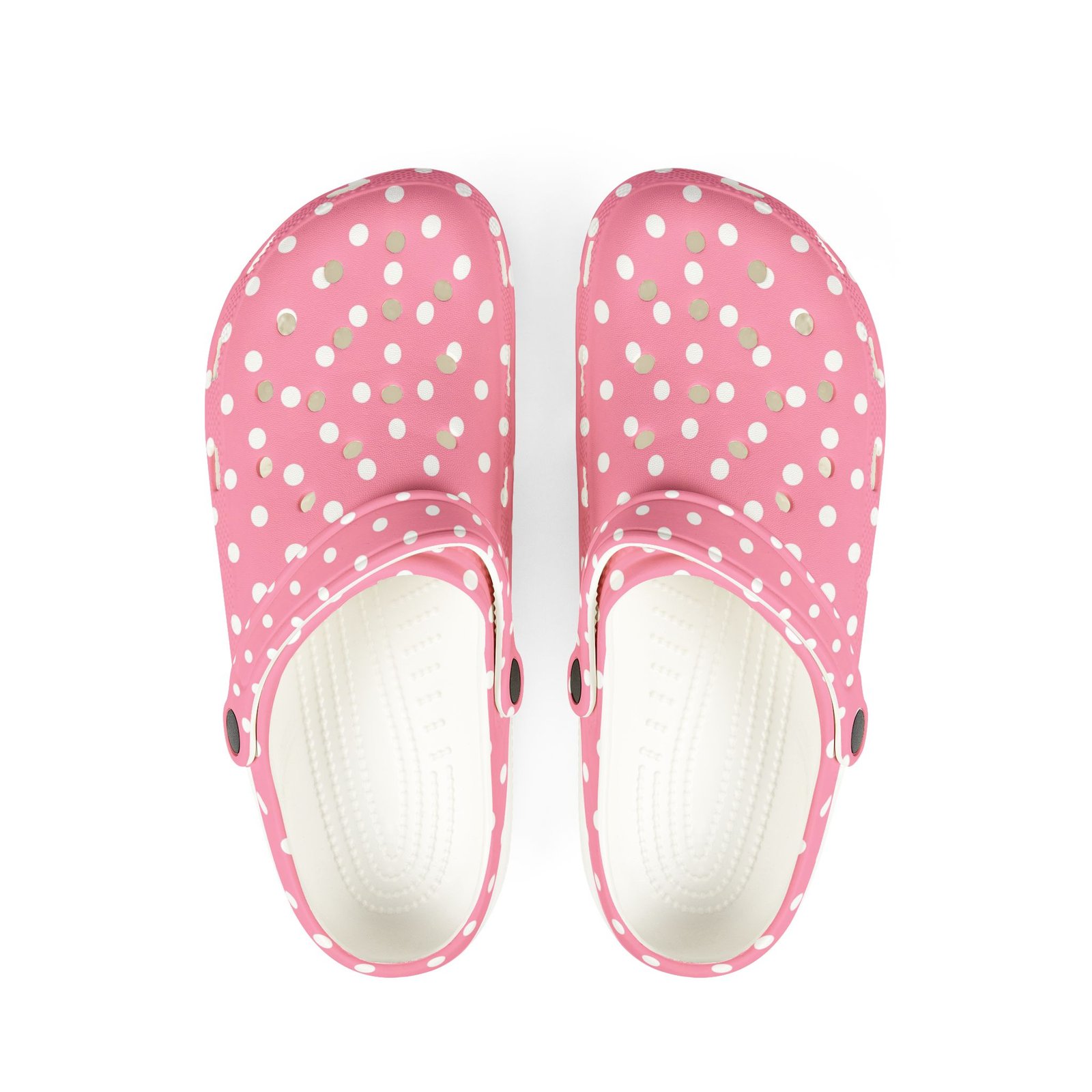 Pink Polka Dot EVA Foam Clogs - Image 2