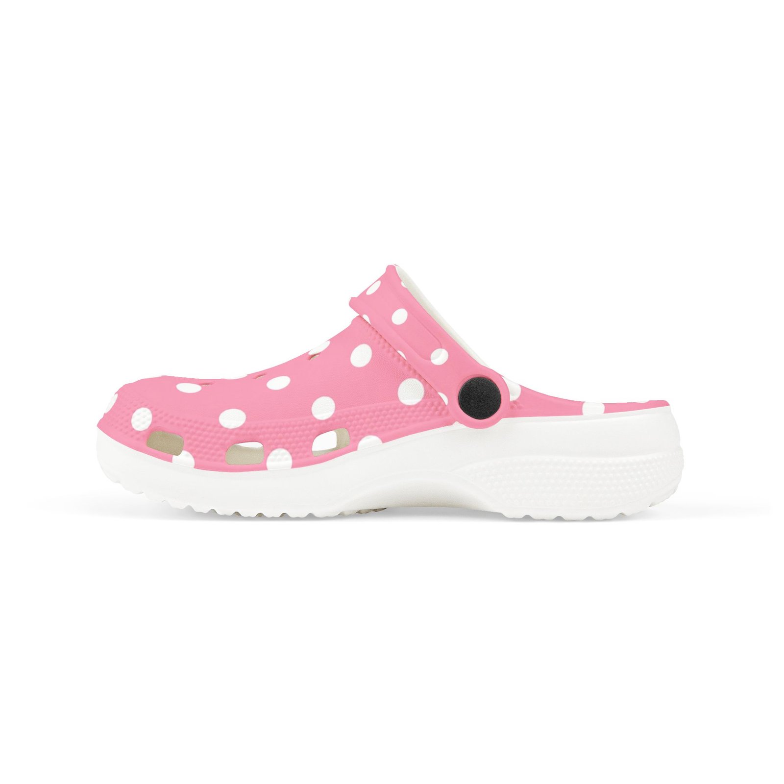 Kids Pink Polka Dot Foam Clogs — Lightweight EVA Slip-On Shoes - Image 6
