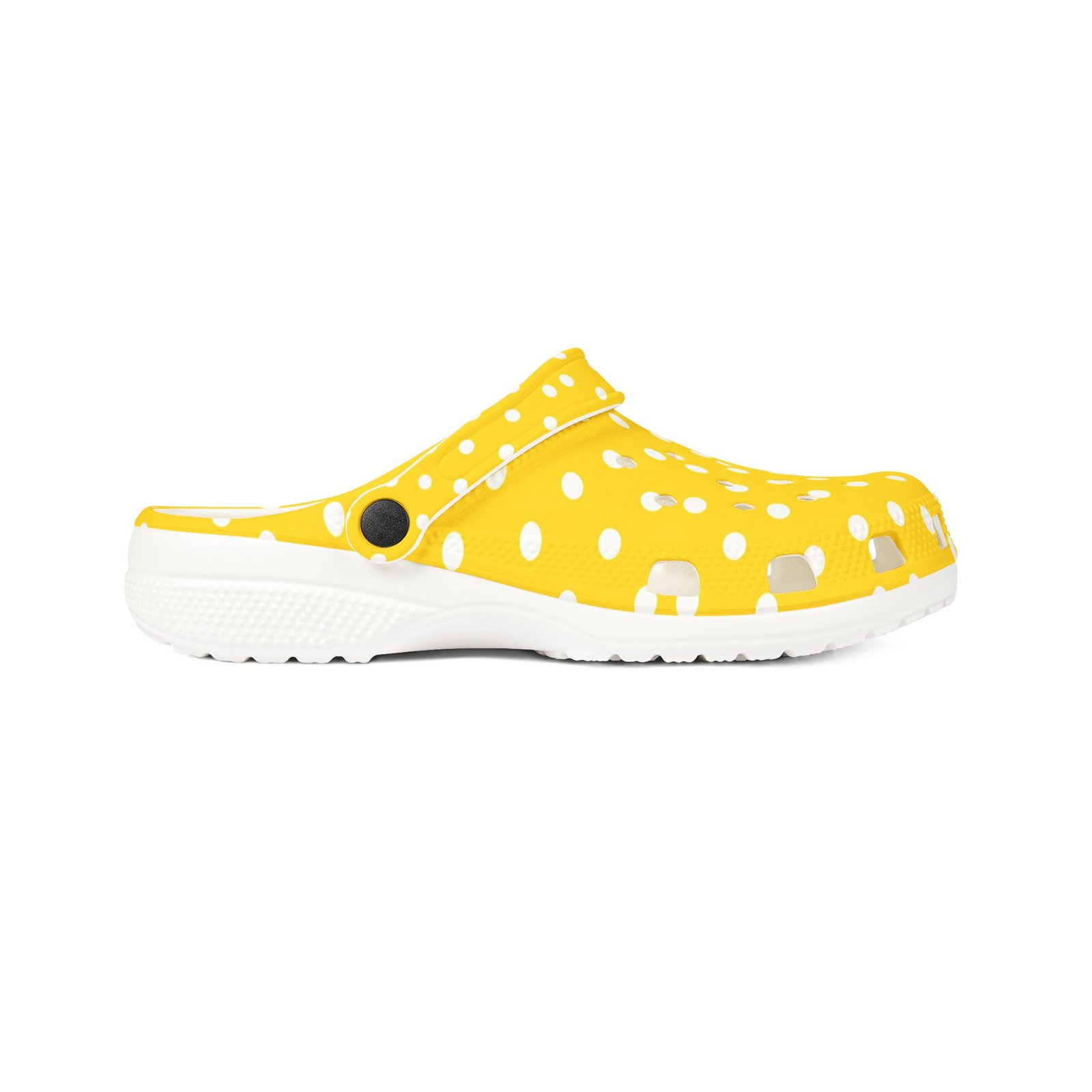 Yellow Polka Dot EVA Foam Clogs - Image 7