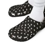 Black & White Polka Dot EVA Foam Clogs