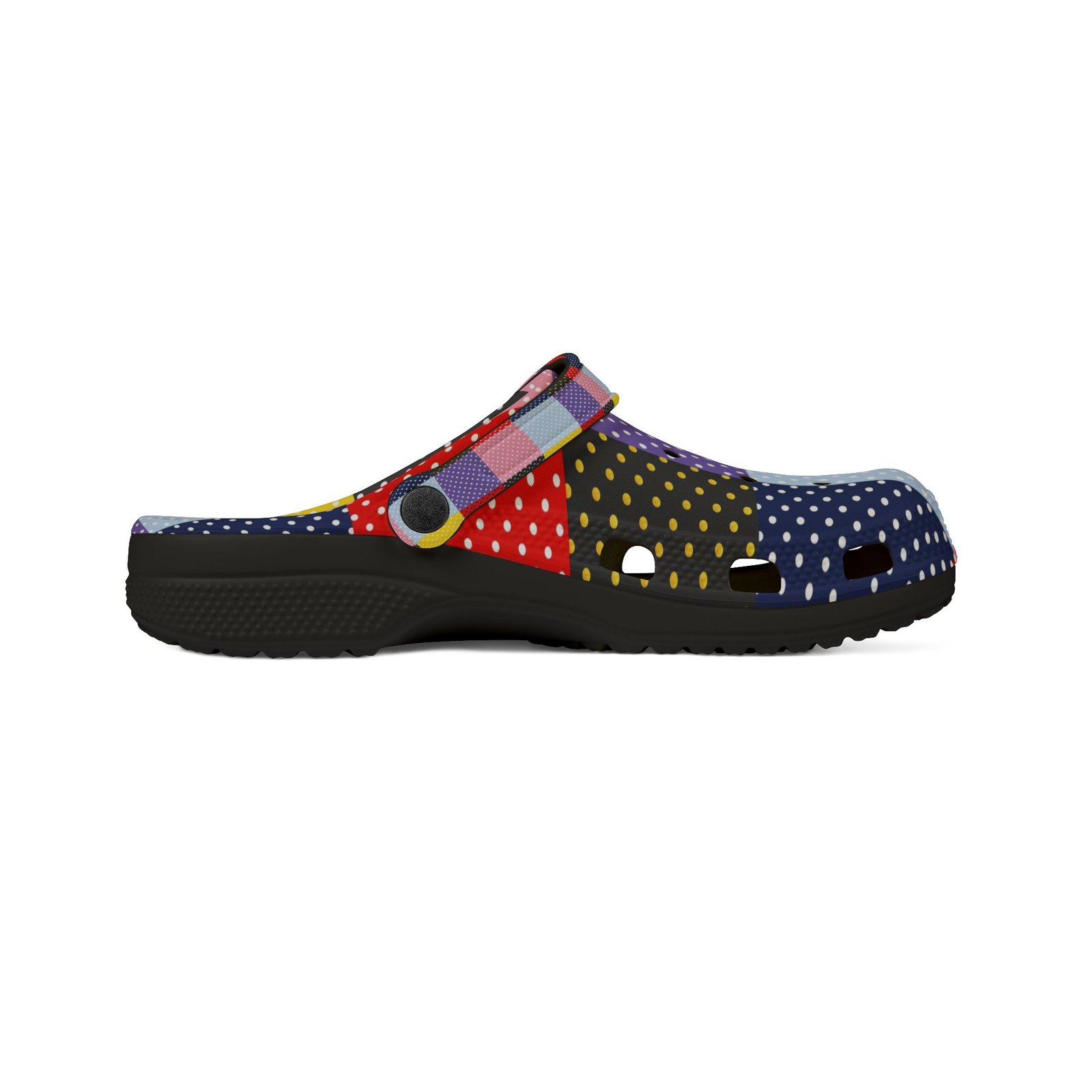 Patchwork Polka Dot EVA Clogs - Image 4