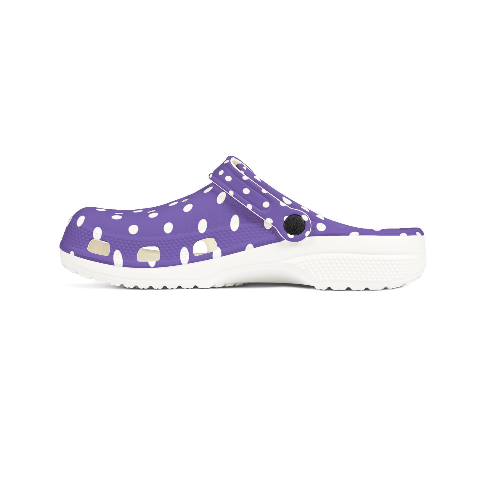 Purple Polka Dot EVA Foam Clogs - Image 14