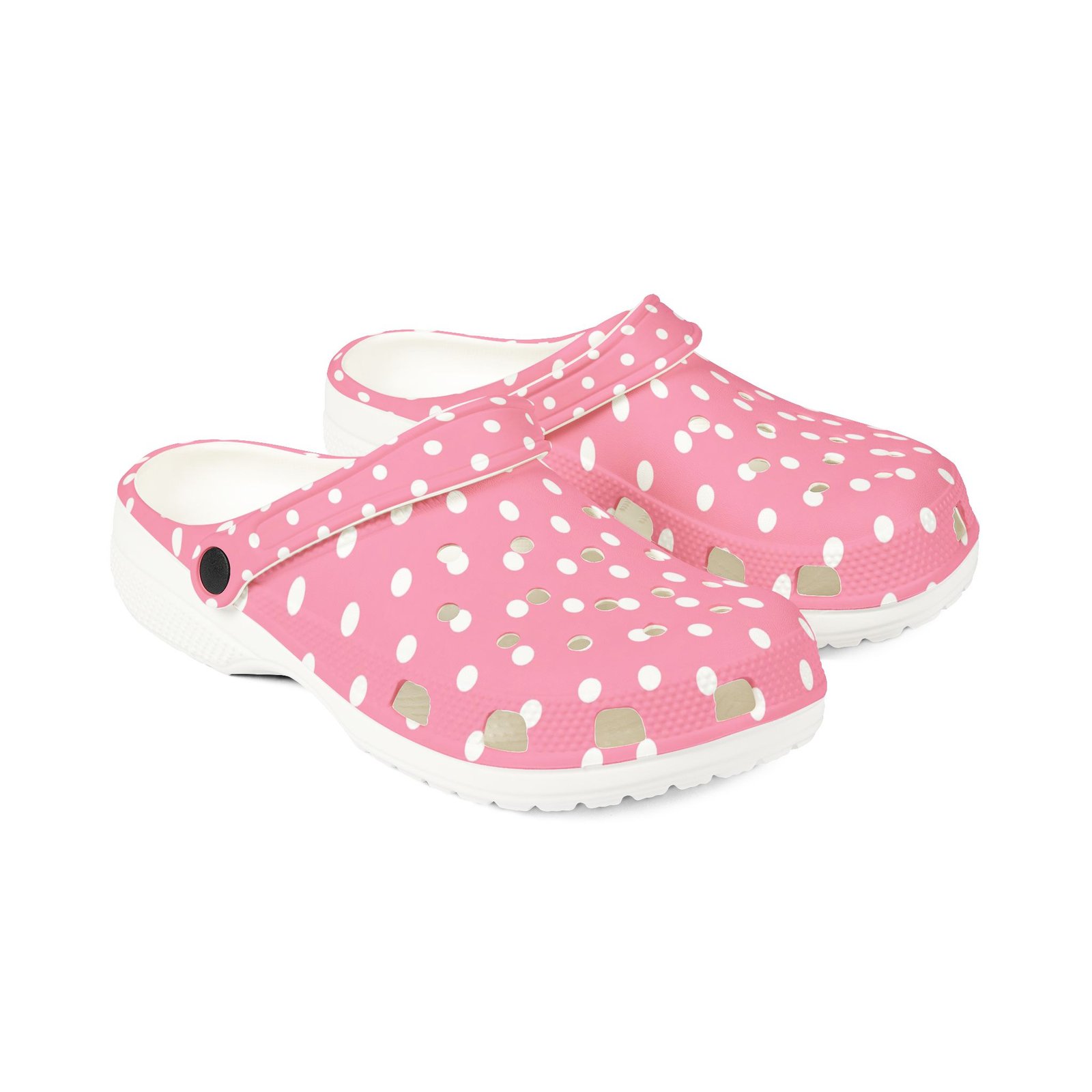 Pink Polka Dot EVA Foam Clogs - Image 3