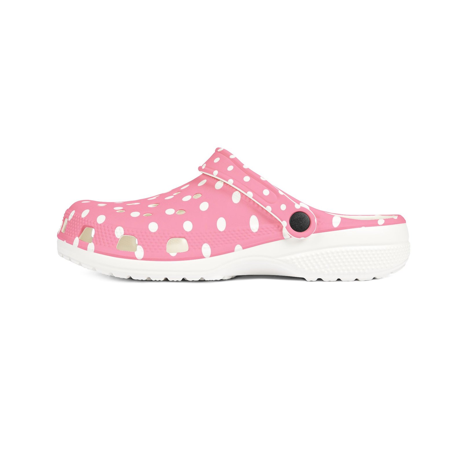 Pink Polka Dot EVA Foam Clogs - Image 5