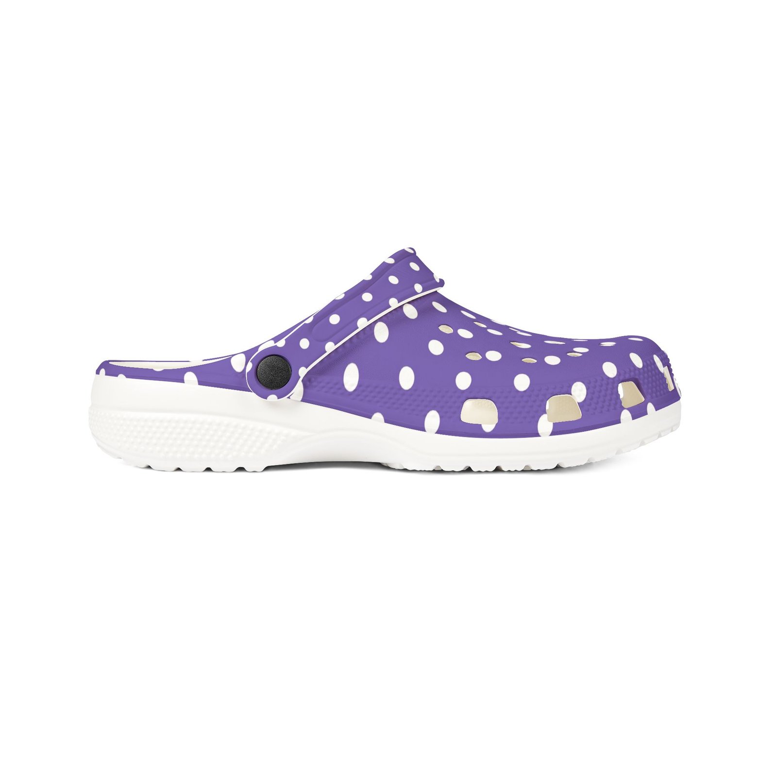 Purple Polka Dot EVA Foam Clogs - Image 15