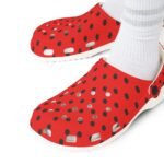 Red & Black Polka Dot EVA Foam Clogs