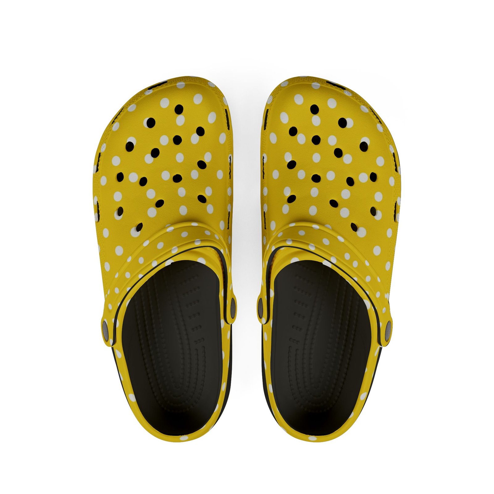 Yellow Polka Dot EVA Foam Clogs - Image 10