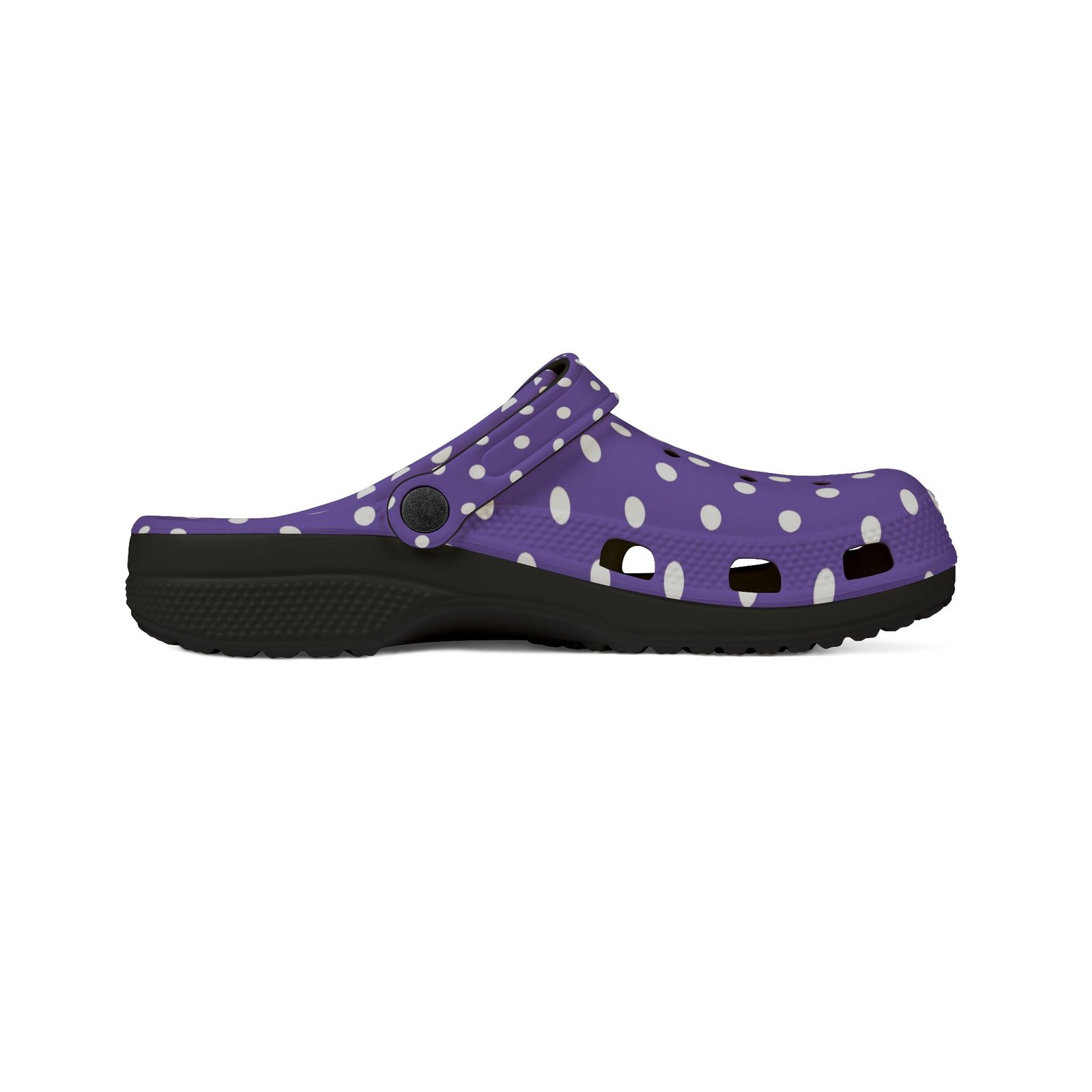 Purple Polka Dot EVA Foam Clogs - Image 4