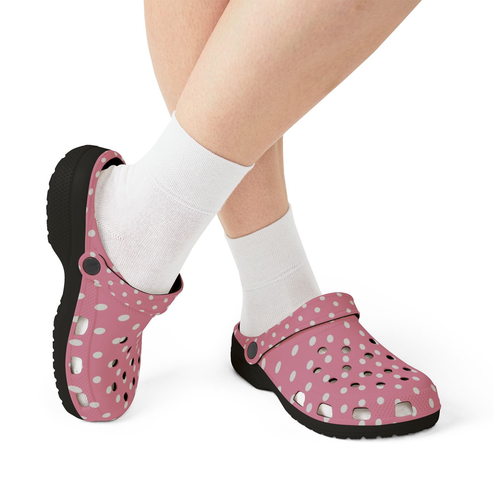 Pink Polka Dot EVA Foam Clogs - Image 18