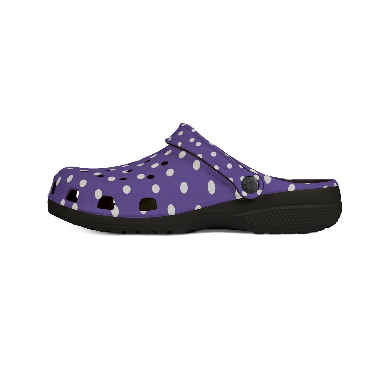 Purple Polka Dot EVA Foam Clogs - Image 5