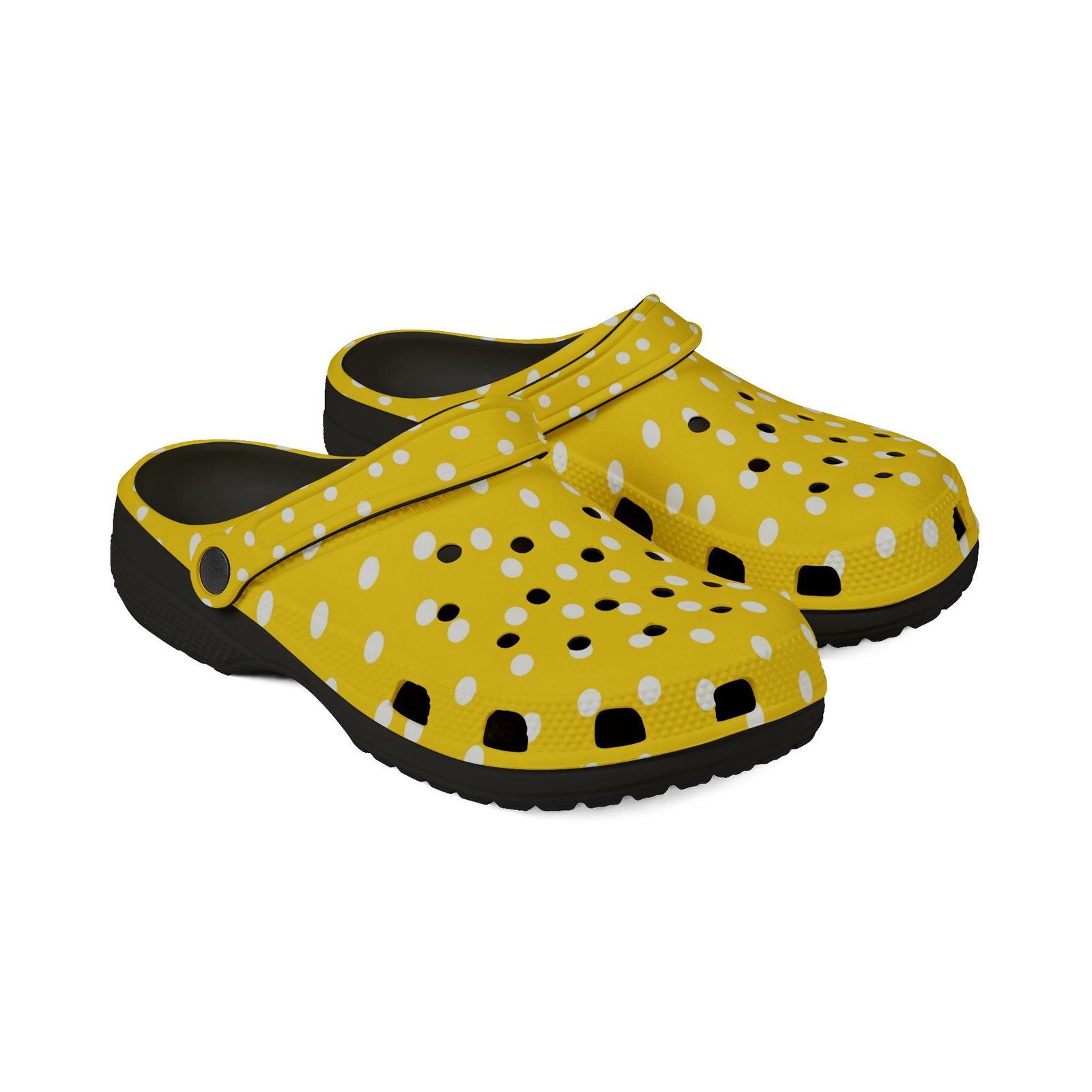 Yellow Polka Dot EVA Foam Clogs - Image 11