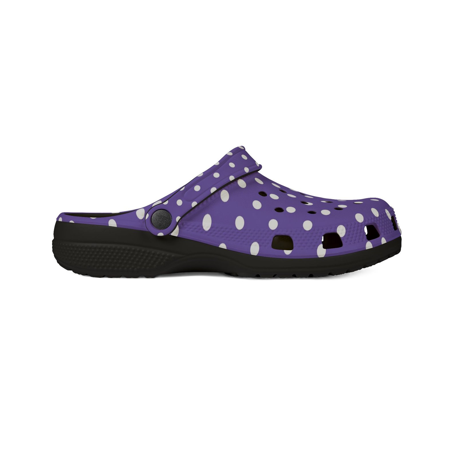 Purple Polka Dot EVA Foam Clogs - Image 7