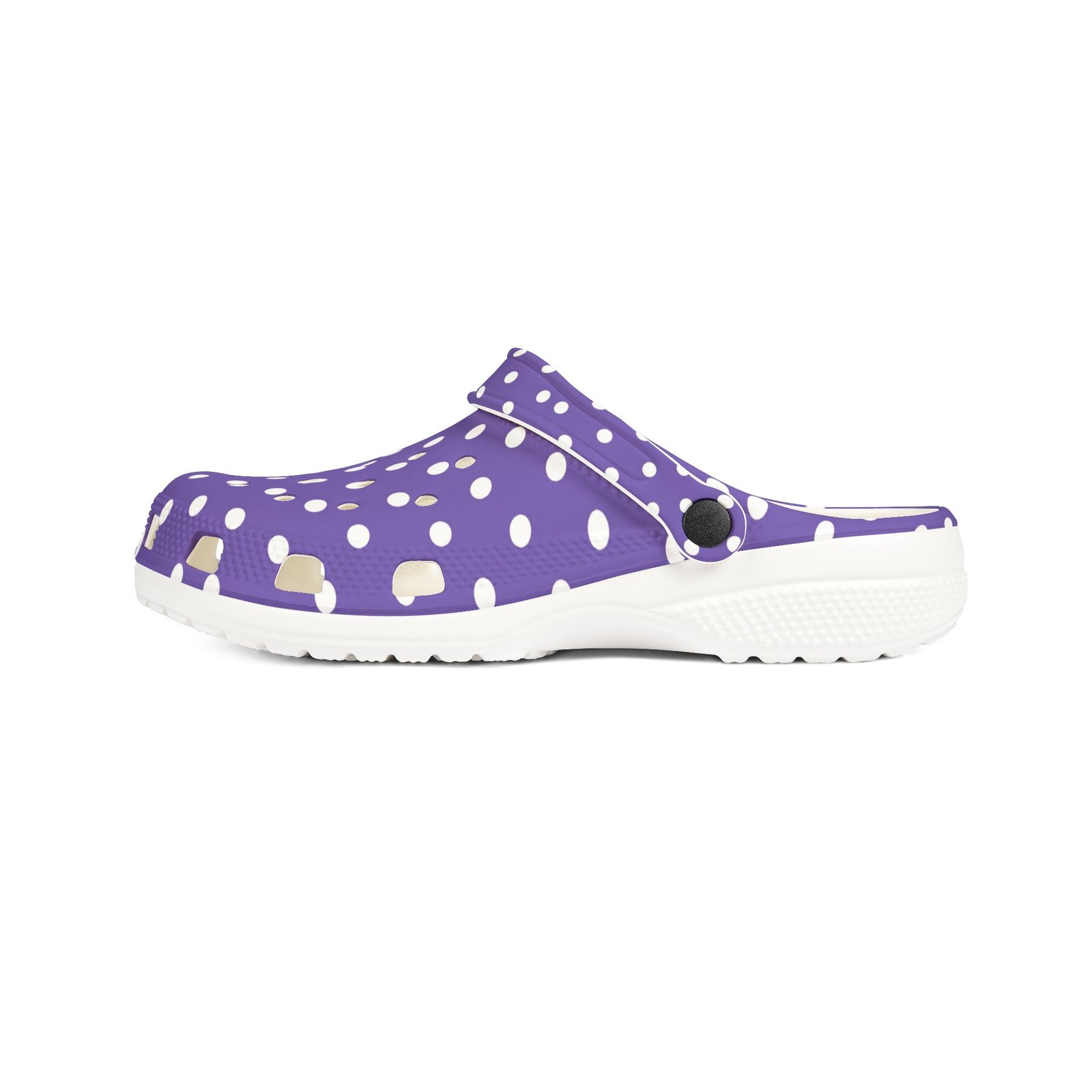 Purple Polka Dot EVA Foam Clogs - Image 13
