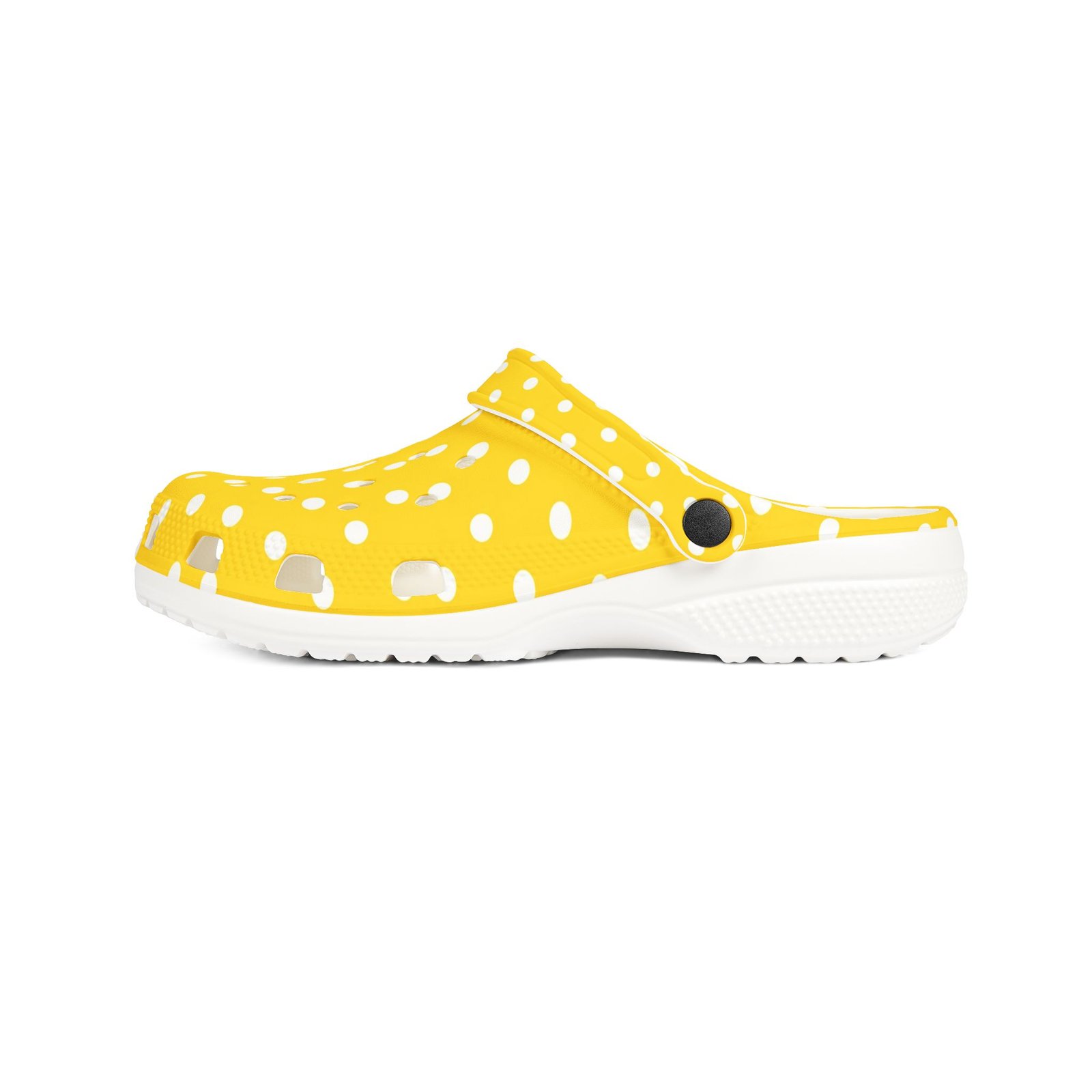 Yellow Polka Dot EVA Foam Clogs - Image 5