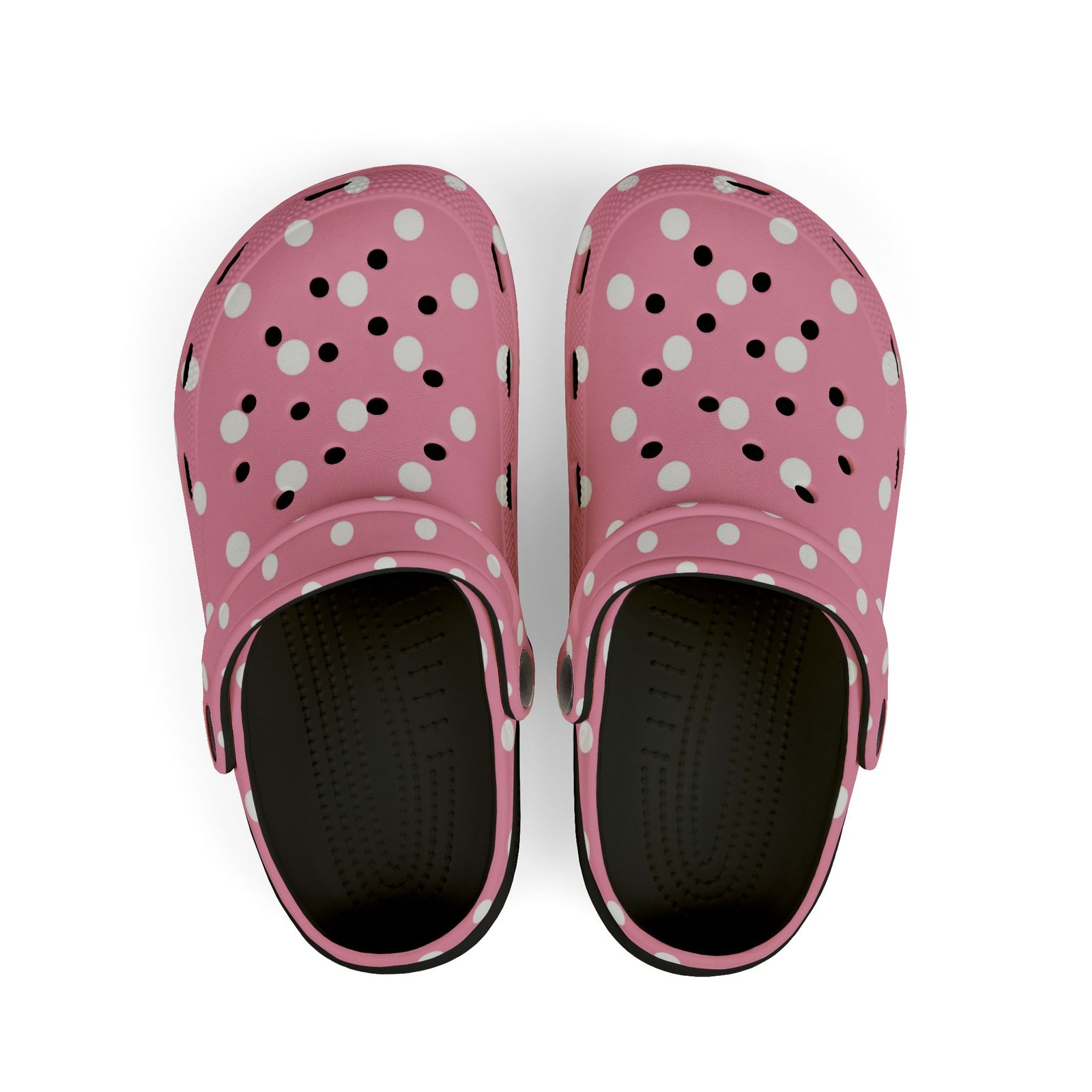 Kids Pink Polka Dot Foam Clogs — Lightweight EVA Slip-On Shoes - Image 10