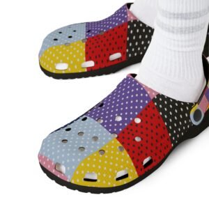 Patchwork Polka Dot EVA Clogs