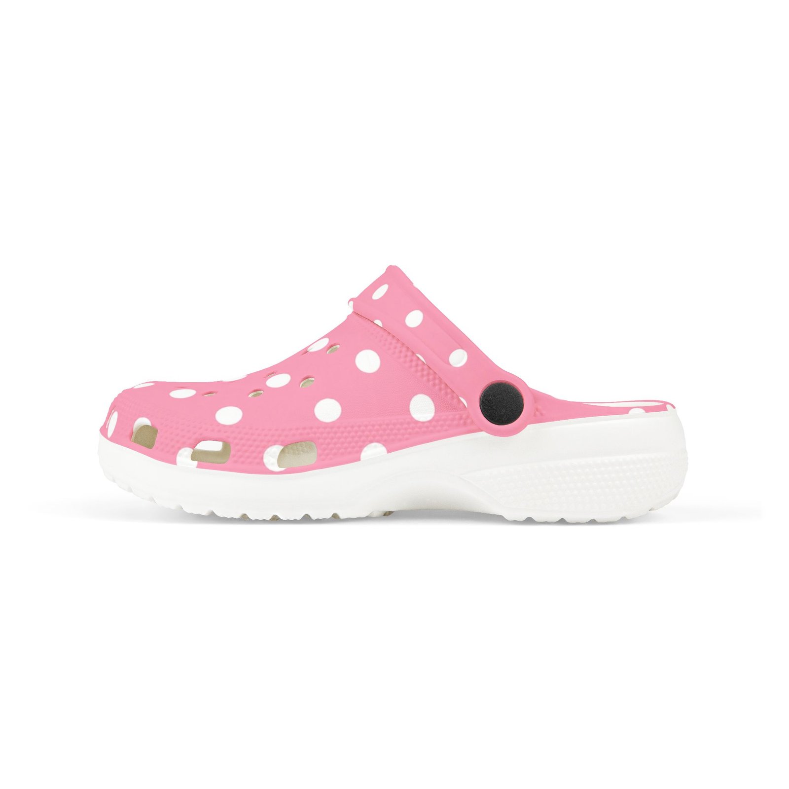 Kids Pink Polka Dot Foam Clogs — Lightweight EVA Slip-On Shoes - Image 5