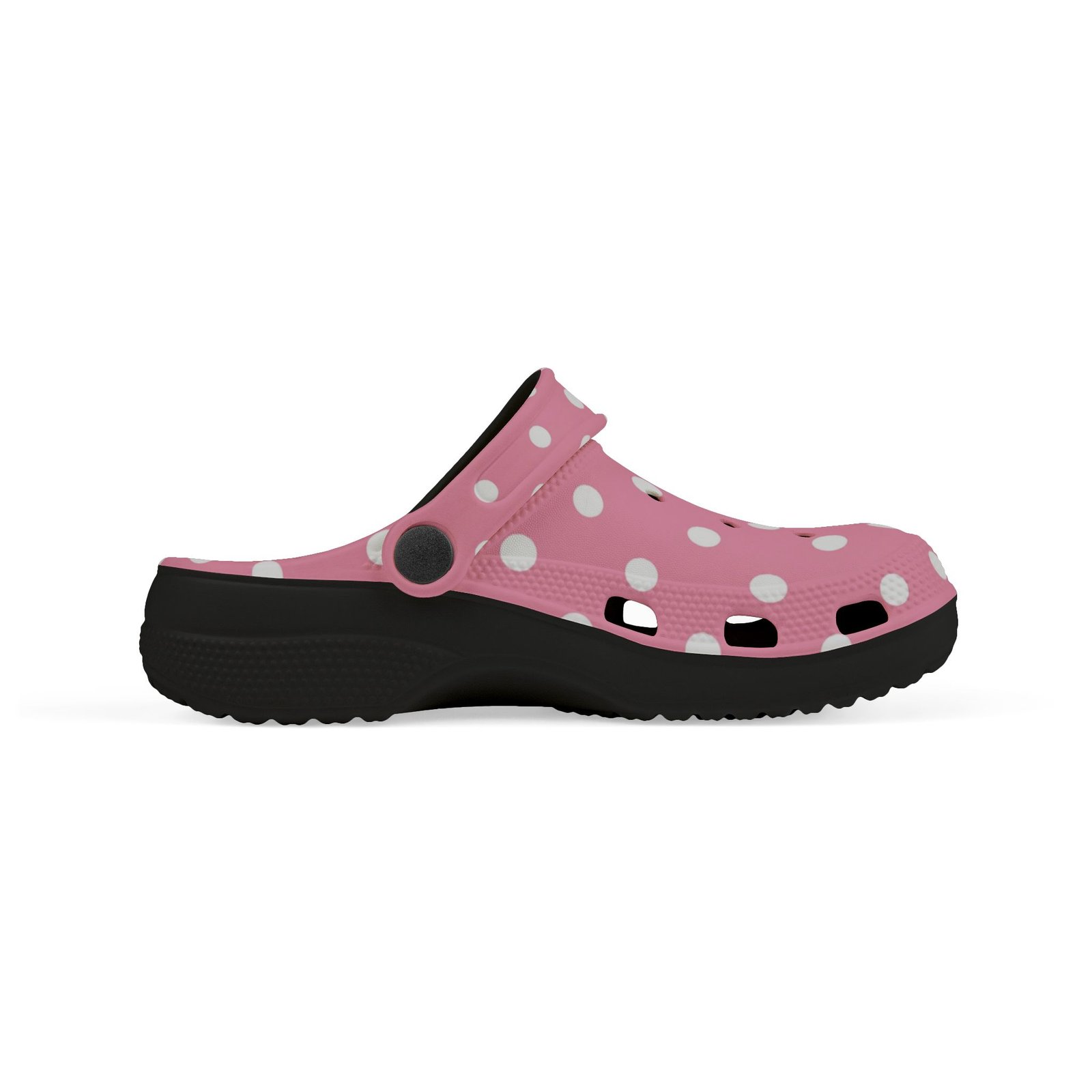 Kids Pink Polka Dot Foam Clogs — Lightweight EVA Slip-On Shoes - Image 12