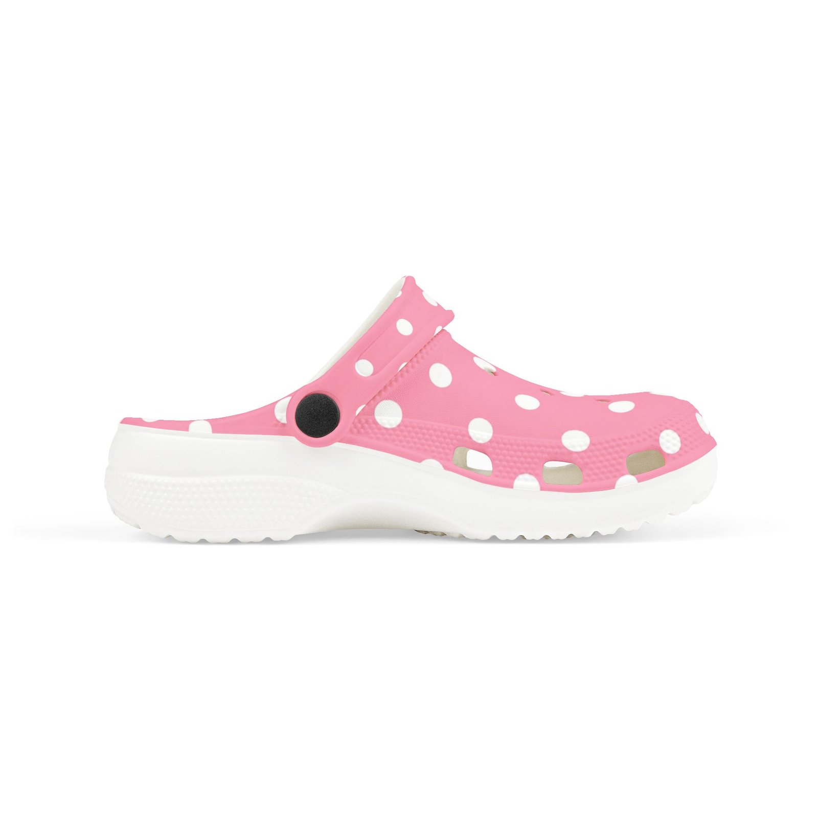 Kids Pink Polka Dot Foam Clogs — Lightweight EVA Slip-On Shoes - Image 4